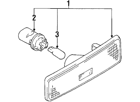 1998 Chevy Tracker Side Marker Lamps Diagram