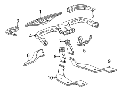 2021 Chevy Trax Ducts Diagram