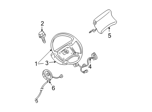 2004 Chevy Blazer Steering Column & Wheel, Steering Gear & Linkage Diagram 3 - Thumbnail