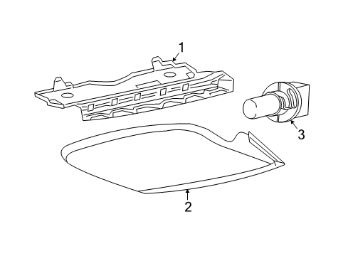 2006 Saturn Ion High Mount Lamps Diagram 2 - Thumbnail