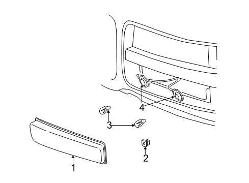 2001 GMC Savana 1500 Park Lamps Diagram 1 - Thumbnail