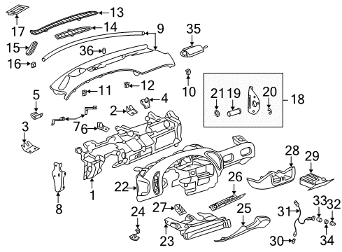 2001 Pontiac Bonneville Programmer Asm,Heater & A/C Diagram for 12214171