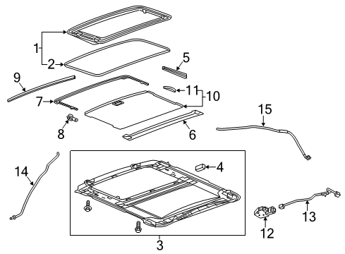 2014 Cadillac ATS Sunroof Diagram