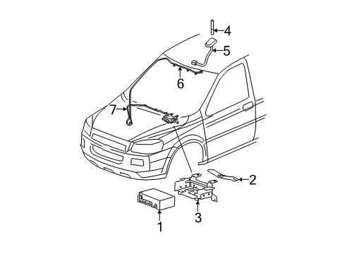 2005 Chevy Uplander Electrical Components Diagram