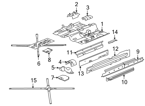 2009 Pontiac G6 Bracket,Rear Axle Diagram for 22731235