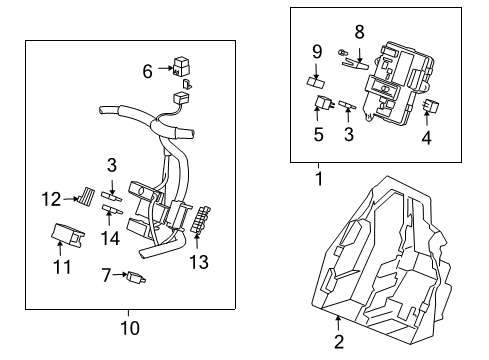 2004 Cadillac XLR Electrical Components Diagram 1 - Thumbnail