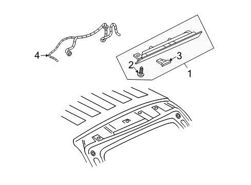 2009 Pontiac Torrent High Mount Lamps Diagram