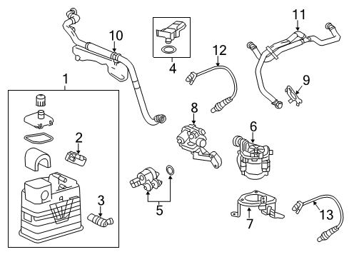 2020 Chevy Impala Emission Components Diagram