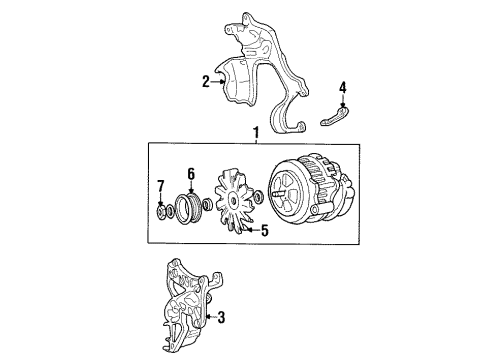 1991 GMC C2500 Alternator Diagram 2 - Thumbnail