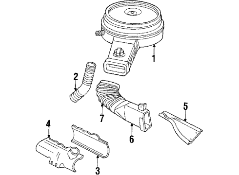 1985 Chevy Monte Carlo Air Inlet Diagram 2 - Thumbnail