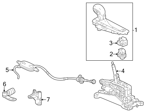 2024 Buick Encore GX Transmission Shift Lever Diagram