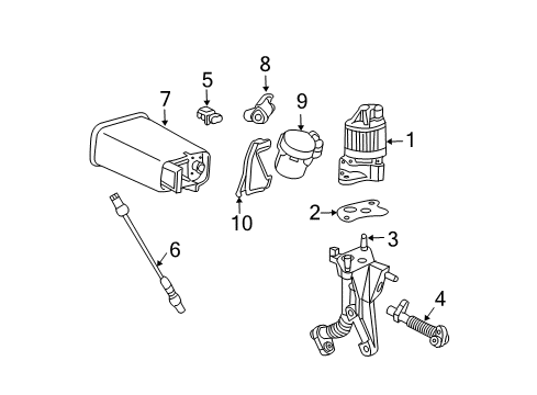 2005 Pontiac Grand Prix Emission Components Diagram