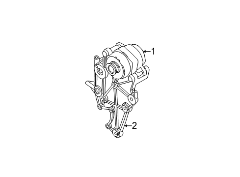 2002 GMC Sierra 1500 HD Alternator Diagram 2 - Thumbnail