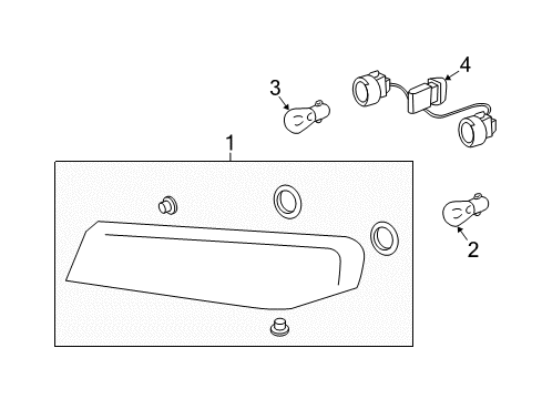 2008 Chevy Colorado Park & Signal Lamps Diagram 2 - Thumbnail