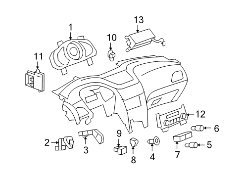 2009 Chevy Malibu Ignition Lock, Electrical Diagram 1 - Thumbnail