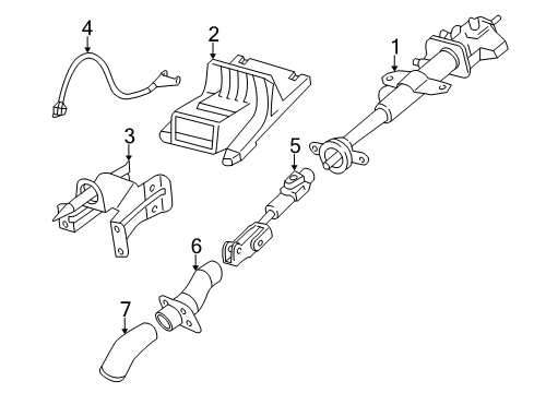 2005 Buick Terraza Steering Column, Steering Wheel Diagram 1 - Thumbnail