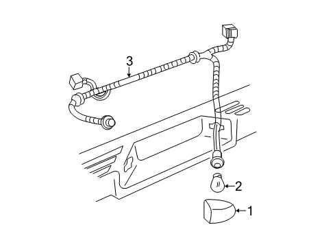 2009 GMC Sierra 2500 HD Bulbs Diagram 3 - Thumbnail