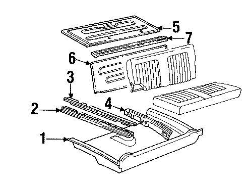 1995 Buick Roadmaster Speaker Assembly, Radio Rear Diagram for 16177751