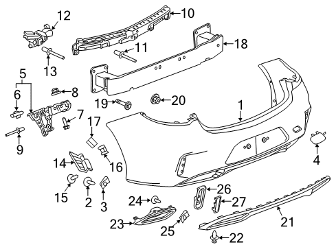 2020 Buick Regal Sportback Sleeve Assembly, Exh Tail Pipe Ht Diagram for 13487424