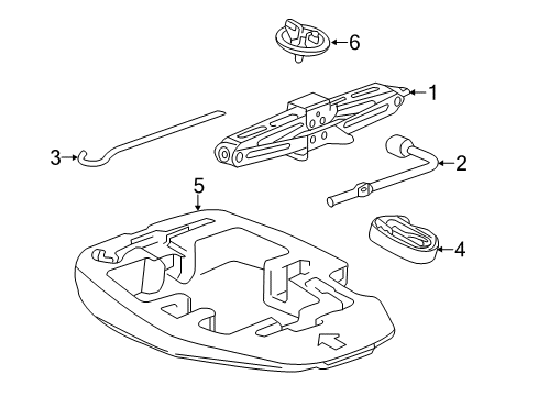 2012 Chevy Sonic Jack & Components Diagram 1 - Thumbnail