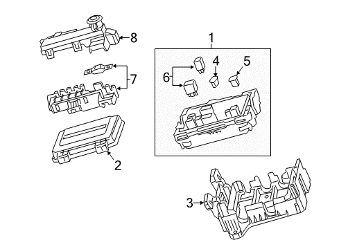 2019 Cadillac ATS Fuse & Relay Diagram 1 - Thumbnail