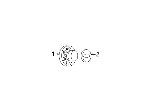 1997 Chevy K3500 Wheel Covers & Trim Diagram 5 - Thumbnail