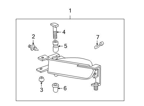 2000 Cadillac DeVille Fog Lamps Diagram