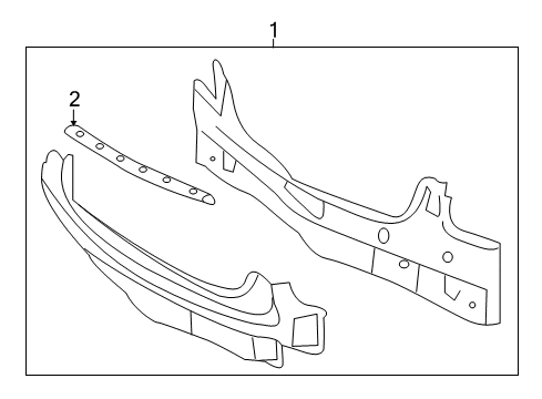 2013 Chevy Caprice Panel Assembly, Rear End Diagram for 92292436