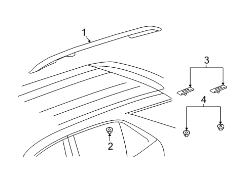 2021 Chevy Equinox Luggage Carrier Diagram