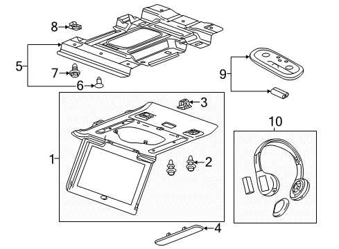 2015 Chevy Silverado 1500 Entertainment System Components Diagram