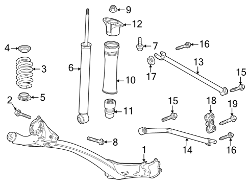 2020 Buick Encore GX Joint Assembly, Ctr Piv Ball Diagram for 42726528