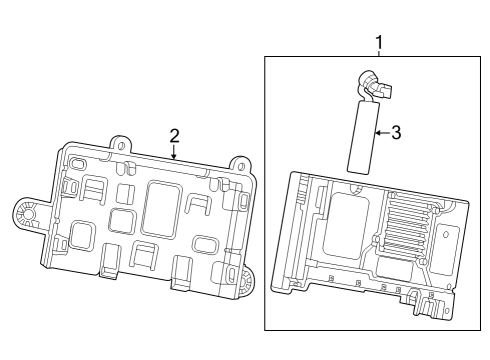 2023 Cadillac LYRIQ BRACKET ASM-COMN INTERFACE MDL Diagram for 85538354