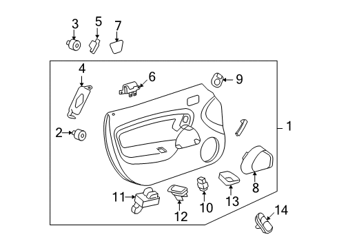 2008 Saturn Sky Door & Components, Electrical Diagram 2 - Thumbnail