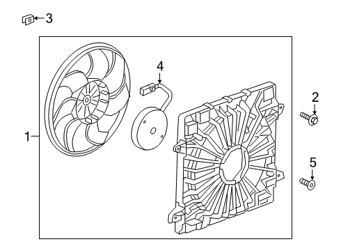 2024 Cadillac XT6 Cooling Fan Diagram 2 - Thumbnail