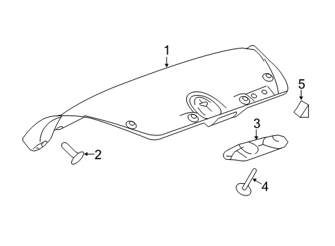 2014 Buick LaCrosse Interior Trim - Trunk Lid Diagram