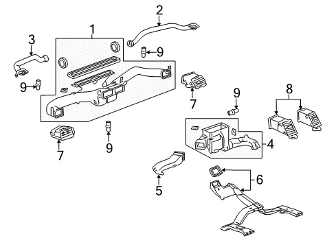 2009 Cadillac Escalade Automatic Temperature Controls Diagram 5 - Thumbnail