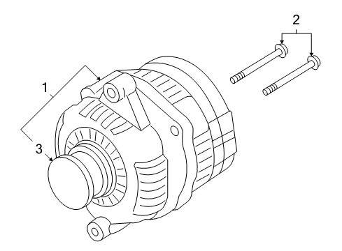 2009 Pontiac G3 Alternator Diagram 2 - Thumbnail