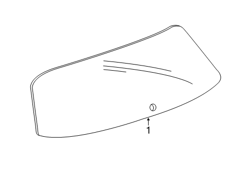 2020 Chevy Trax Lift Gate - Glass & Hardware Diagram