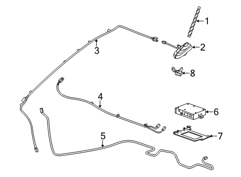 2015 Chevy Spark EV Communication System Components Diagram