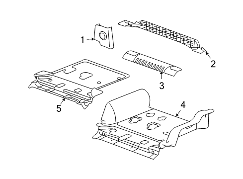 2004 Hummer H2 Interior Trim - Rear Body Diagram