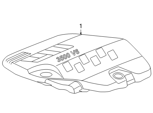 2007 Saturn Aura Engine Appearance Cover Diagram 1 - Thumbnail