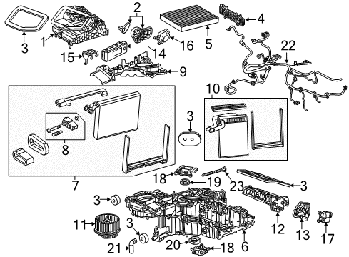 2016 Chevy Silverado 1500 A/C & Heater Control Units Diagram 1 - Thumbnail