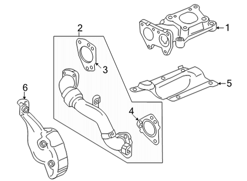 2023 GMC Sierra 3500 HD Turbocharger & Components Diagram 4 - Thumbnail