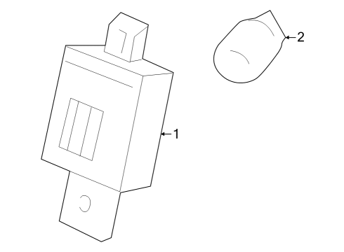 2023 GMC Canyon Bulbs Diagram 4 - Thumbnail