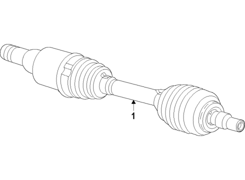 2019 Buick Regal TourX Front Axle Diagram