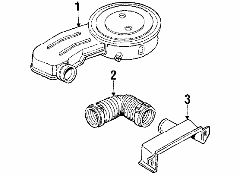 1990 Oldsmobile Cutlass Calais Air Intake Diagram 2 - Thumbnail