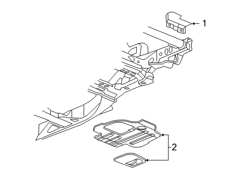 2006 Buick Rainier Splash Shields Diagram