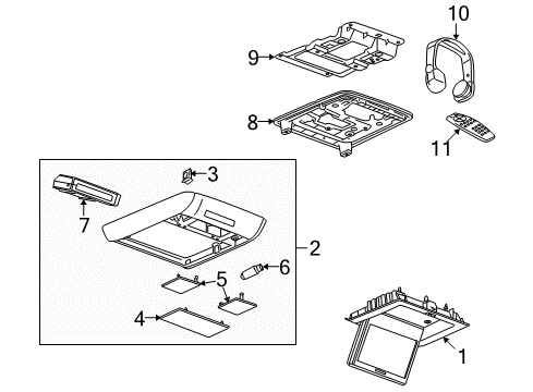 2009 Buick Enclave Entertainment System Components Diagram 2 - Thumbnail