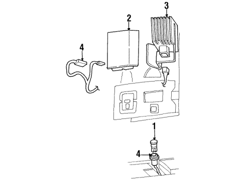 1996 Chevy Monte Carlo Harness Assembly, Instrument Panel Wiring Diagram for 12164256