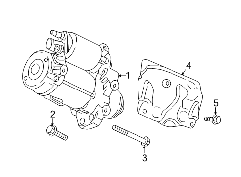 2016 Cadillac CT6 Starter Asm Diagram for 12667973